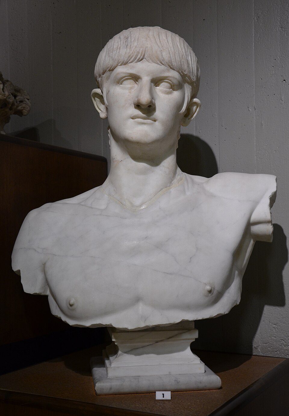 Marble portrait bust of the emperor Nero
