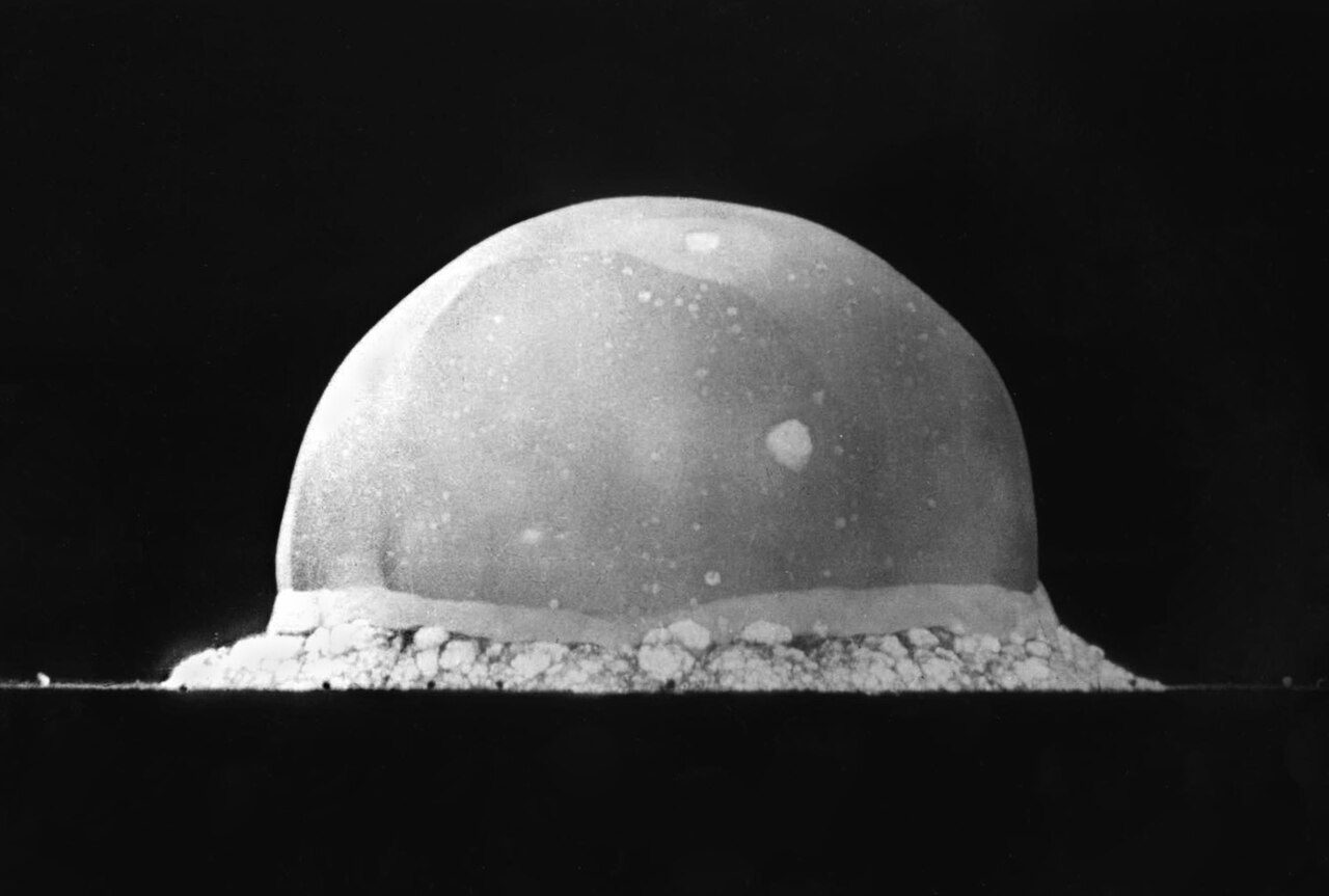The Trinity nuclear test fireball, 16 milliseconds after detonation