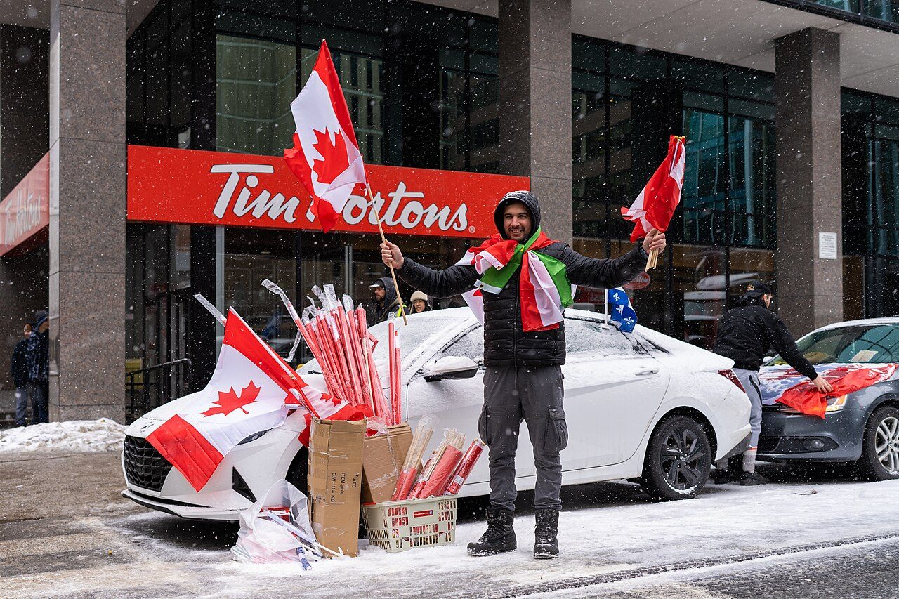 The Ottawa 'Freedom Convoy' protest, two days before the Emergencies Act order