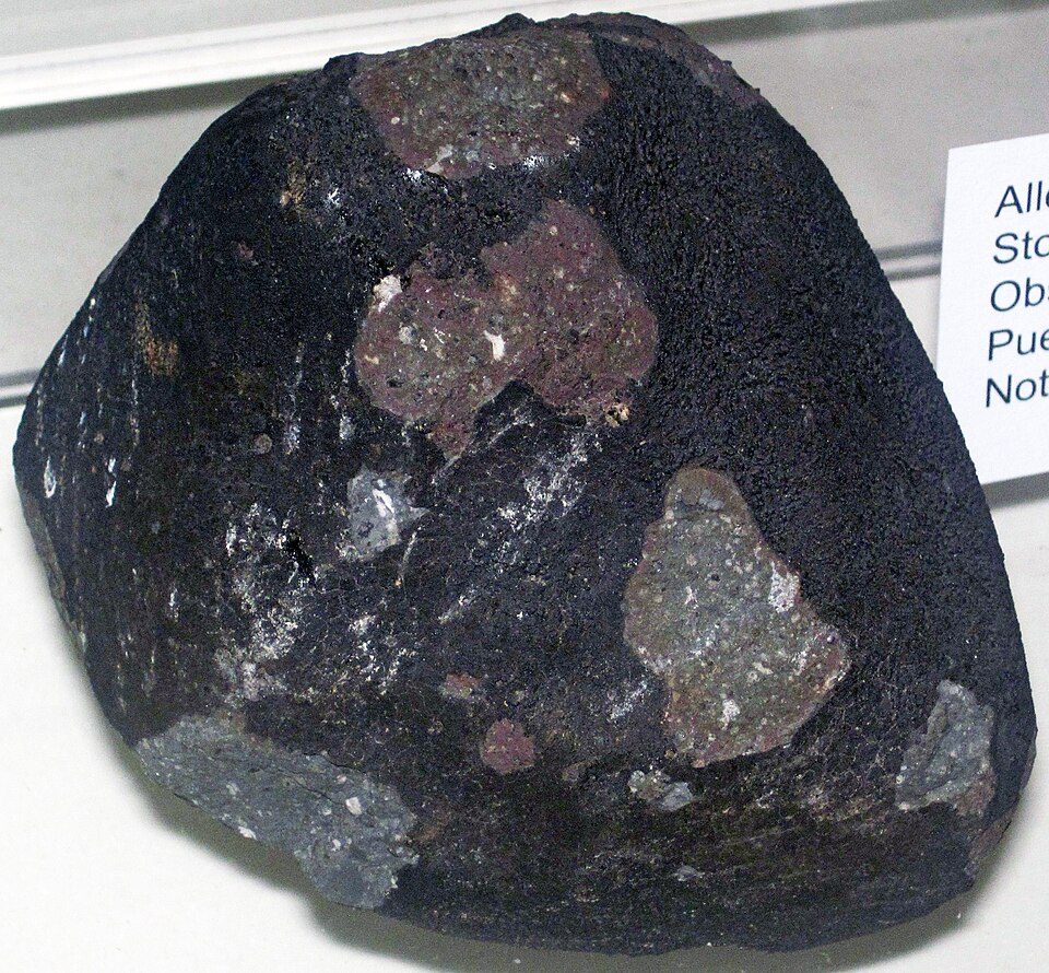 A slice of the Allende meteorite, a carbonaceous chondrite from the early solar system