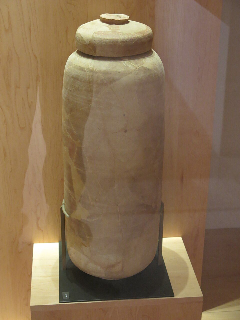 An ancient jar from Qumran Cave 1 used to store scrolls