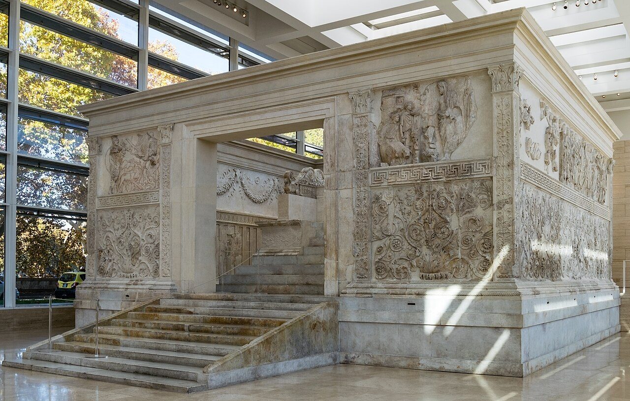 The Ara Pacis, Augustus's Altar of Peace, in Rome